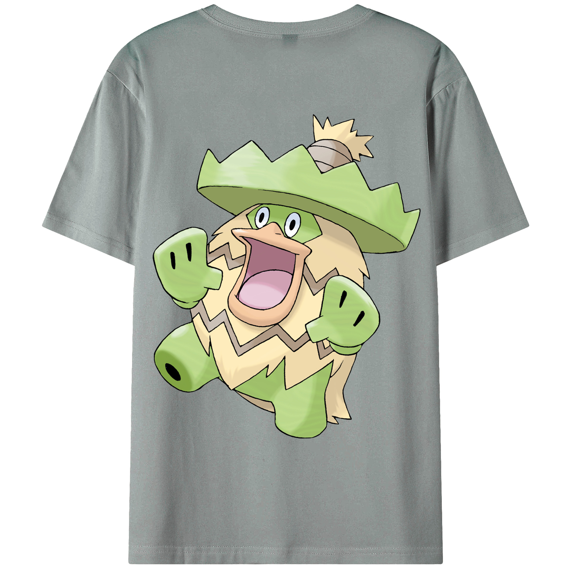 （画像用） ポケットモンスター Pokémon 綿100％ メンズ半袖Tシャツ（バックプリント） 通気性